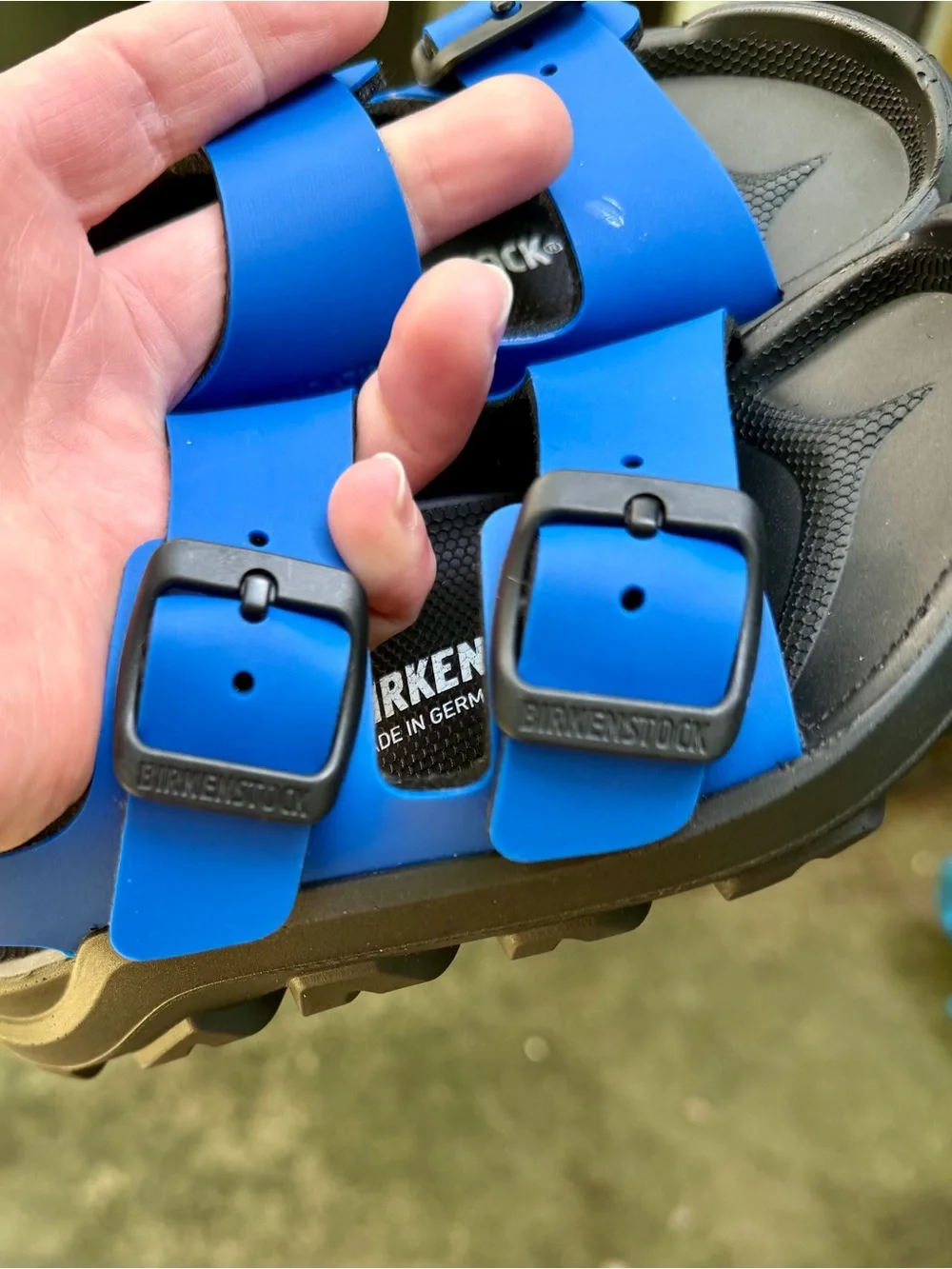 Birkenstock Kids Electric Blue Two-Buckle Sandal Childs 9